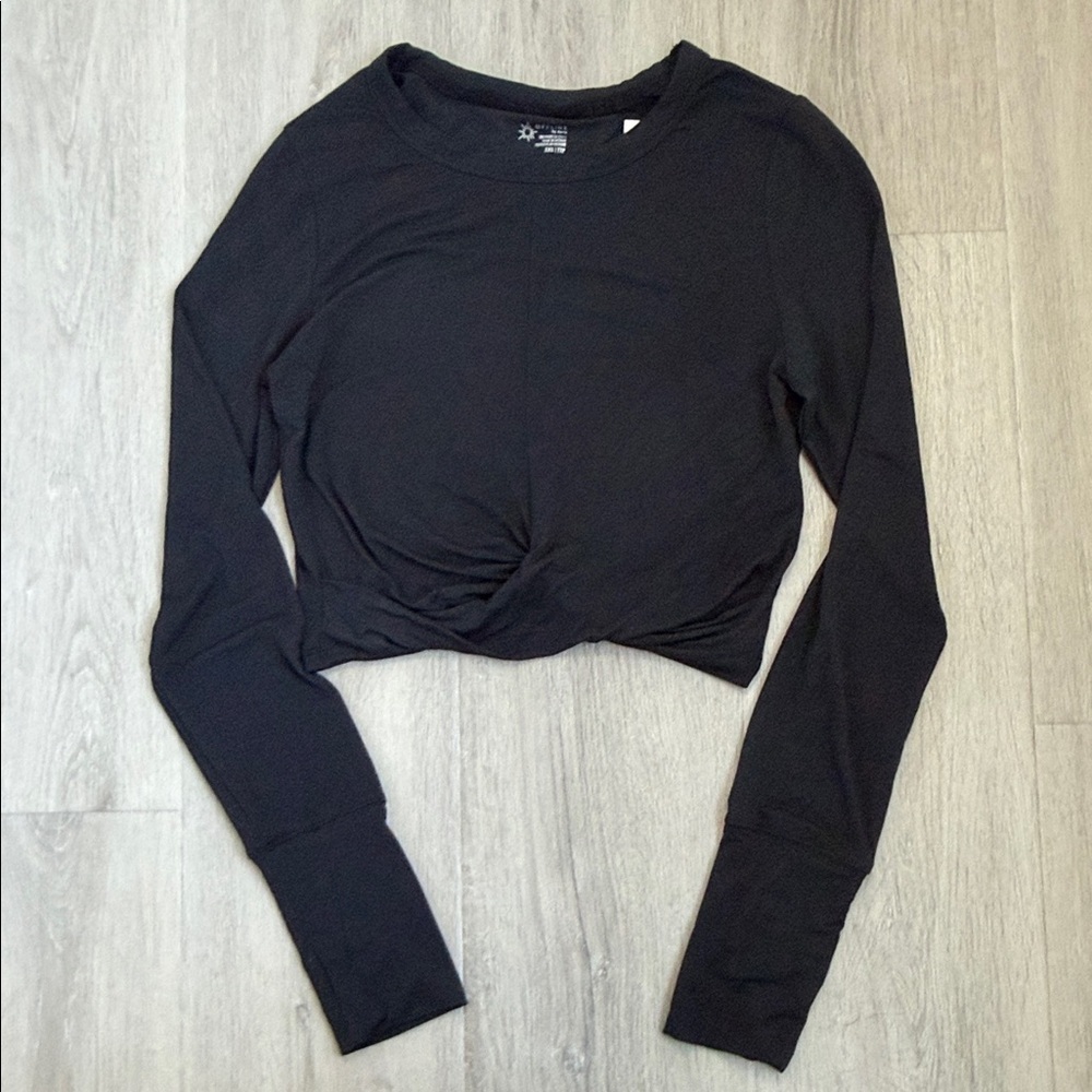 NWT Offline Black Long Sleeve Women's Top size XXS